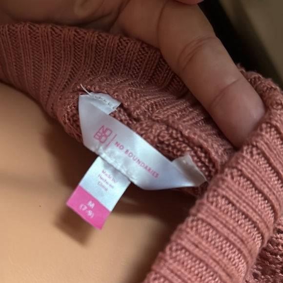 No Boundaries‎ Brown High Waist Shorts with Scalloped Hem - Picture 4 of 5